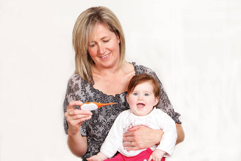 Dreambaby Rapid Response Digital Thermometer with Fever Alert, Orange