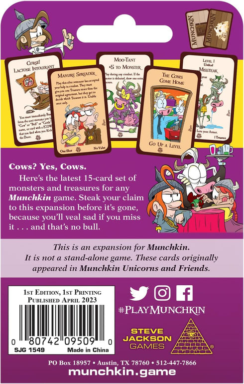 Munchkin Cows Board Game