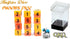 Gate Keeper Games and Dice: Halfsies Phoenix Dice - 12dc Fiery Orange & Yellow, Pearlescent Swirl