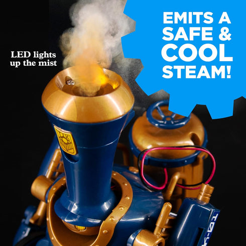 2-in-1 2 8+ 12+ Thames & Kosmos TrainBots: STEAM Maker Kit | Build Steampunk Robots w/LED Lights | Explore Robots