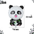 2 Pcs Panda Large Mylar Foil Balloons, Jungle Safari Animals Theme Birthday Party Decorations, Kids Gift Shower Decor