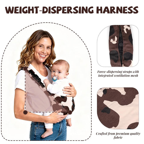 AXEARTE 20-44 lbs Baby Sling Carrier, Side Toddler Sling Carrier with Adjustable Straps, Portable and Lightweight Baby