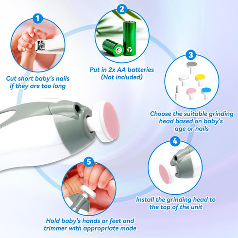 Set, 20 1) Baby Healthcare and Grooming Kit, Portable Baby Safety Care Baby Essentials kit for Newborn (Grey White