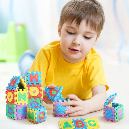 36 2 2 Inch Pcs Foam Mat x Interlocking Alphabet and Numbers Mini ABC Play Mats for Floor Colorful Alphabet Foam Letter