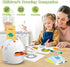 220 3 4 5 6 7 8 Drawing Robot for Kids, Montessori Painting Learning Toys, Voice Interactive Educational Drawing