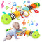 CAHILON Baby Toys Musical Caterpillar for 0-12 Months, Infant Stuffed Animal with Mirror,