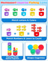 1 1 2 12-18 1-3 Montessori Toys for Year Old, Toddler Fishing Game with Stacking Cups, Learning Educational Toys