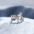 14K S925 LOVECOM Gold Plated Filled Fidget Rings With Opal Sterling Silver Adjustable Open Anxiety Ring for Women Cute