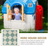 Toyvian Dollhouse Mosaic Floor Tile Miniature Kitchen Bathroom Flooring Wallpaper for Doll House Decorations