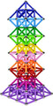 204 Pcs Magnetic Building Sticks Blocks Toys, 2.3" Length Educational Magnetic Stacking Toys Set for Kids