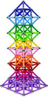 204 Pcs Magnetic Building Sticks Blocks Toys, 2.3" Length Educational Magnetic Stacking Toys Set for Kids