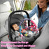 BATOHO 0-3 0-6 Crib Mobile for Girls, Baby Arch Mobile for Bassinet with Universal Clamps, Versatile Toy Bar