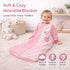 2-Way 2.0, 9-12 12-18 4 Soft,Cozy Baby Sleep Sack - Long Sleeve Cotton Velvet Wearable Blanket for Girl and Toddlers