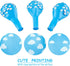 Gejoy 36 Pieces Blue Cloud Latex Balloons, 12 Inch Matte Light Blue and White Print Decoration for Baby Shower Birthday