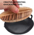 Zerodeko 1 Set 1:12 Miniature Cooking Pot, Mini Wok with Wooden Cover for Dollhouse Cookware