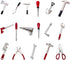 17PCS 1:12 Miniature Doll House Tools - Metal Home Repair Multi-Tool Set for Dollhouse Decoration
