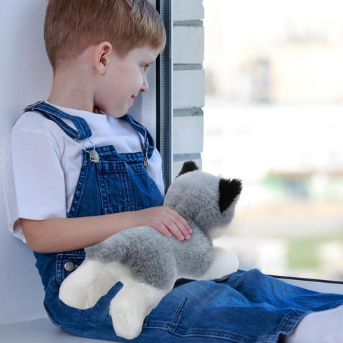 Skylety 3 Pcs 7.87 Inches Dog Stuffed Animal Plush, Soft Plush Dog Pillow Toy Fluffy Puppy Set for Christmas