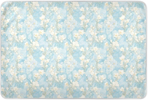 siphylline Cartoon Freesia Soft Blue Extra Large Resuable Changing Pad Covers Soft Absorbent