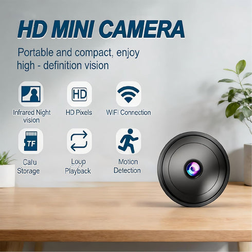 Generic 1080P Wireless WiFi Security Camera for Home - HD Indoor/Outdoor with Night Vision & Motion Detection