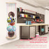 VOMELON Hammock Hammock Stuffed Animal Storage Wooden Half Circle Design Wall Hanging Plush Toy Organizer for Kids Room