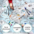 10pcs eatsleepdoodle Coloring World Map Tablecloth for Kids Reusable Washable Activity Table Cover with Washable