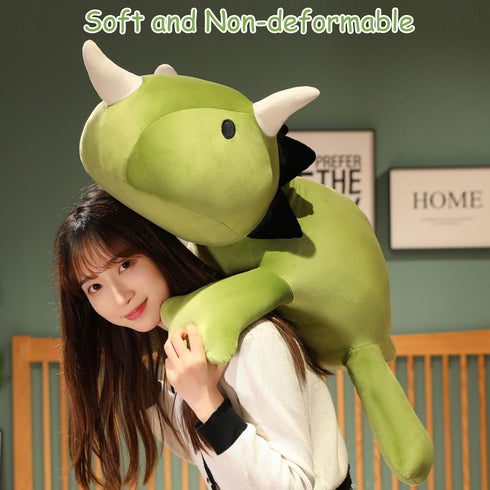 13.8 Inch, 1.6 Lbs SQEQE Weighted Dinosaur Plush, Weighted Dinosaur Stuffed Animal, Dino Plushies Pillow Toy Gift