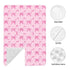 Pink Bow for Girl Baby Car Seat Canopy and Nursing Cover for Breastfeeding Multi-Use Cover Lightweight Infant Stretchy