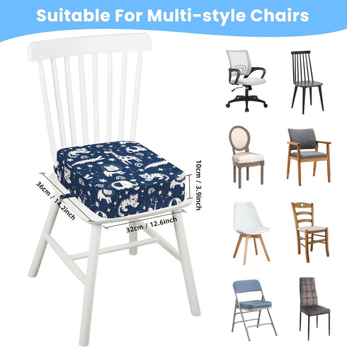 omedecal 4" Toddler Booster Seat for Dining Table Kitchen Chair, Kids Booster Seat with Non-Slip Bottom and Adjustable