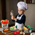 12Pcs Playset 3 Kids Pretend Play Kitchen Accessories Toy Stainless Steel Metal Pots and Pans with Rack Mud Kitchen