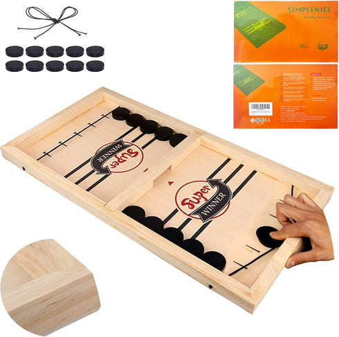 Fast Sling Puck Game - Sling Board Games Toy for Kids & Adults, Paced Winner Board Games