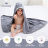 0-5 29.5 39.5 Inch MICHLEY Bamboo Viscose Baby Hooded Bath Towel for Years Boys and Girls, x Ultra-Soft