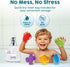 13 (5 Pack), 1+, BUNMO Big Shapes Textured Suction Bath Toys for Toddlers Extra Large Silicone Bathtub Toys, BPA-Free