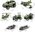 HOSPONY 78-in-1 Sets 4-7 6-8 8-14 Army Men Toys with Realistic Military Truck/Helicopter/Kayak Boat/Motorcycle/Army Men