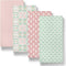 The Peanutshell Baby Bassinet Sheets 4-Pack for Girl - Soft, Oval &