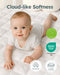 Yoofoss Waterproof Crib Mattress Protector, Quilted Pad Cover, Ultra Soft, Machine Washable for Standard Crib