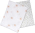 Set 40in 40in 2-Count Lulujo Baby Swaddle Blankets | Unisex Softest Breathable Cotton Muslin Swaddle Blanket | Neutral