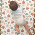 ZoUbqchY 28"x52" Summer 2 Pack Retro Boho Surfing Baby Crib Sheets for Boy Girl Surfboards Coconut Palm Trees Sun Soft