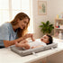 Tizoerly Wipeable Baby Changing Pad for Dresser, Portable Changing Pad with Restraining Belt, Soft & Non-Slip