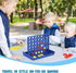 4 in a Row Connect Game Travel Board Game, Medium Size 9.4 inch x 6.8 inch