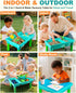 Playset Sets 3-5 Sandbox Kit Sand Table : Sand Bin with Lid Toys Toddler Dinosaur/Ocean Molds Enhance Creativity