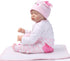 Reborn Dolls Baby Clothes Pink Outfits for 20"-22" Reborn Doll Girl Clothing Sets