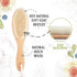 Set Baby Hair Brush & Bamboo Viscose Baby Washcloth for Newborn - Baby Bath Grooming Essential - Suitable for Delicate