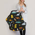Schgap Cartoon Dinosaurs Car Seat Covers Canopy for Baby Nursing Cover Breastfeeding Baby Carrier Cover Stroller Cover