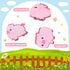 10 Pieces Kids Farm Animal Lacing Cards, Double Sided Cardboard Sewing Games for Imagination Education