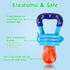Baby Fruit Feeder/Food Feeder Pacifier for Babies (2 Pack) - HAOBAOBEI Mesh Teethers in Appetite Stimulating Colors