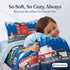 4 Set EVERYDAY KIDS Piece Toddler Bedding -Fire and Police Rescue- Includes Comforter, Flat Sheet, Fitted Sheet