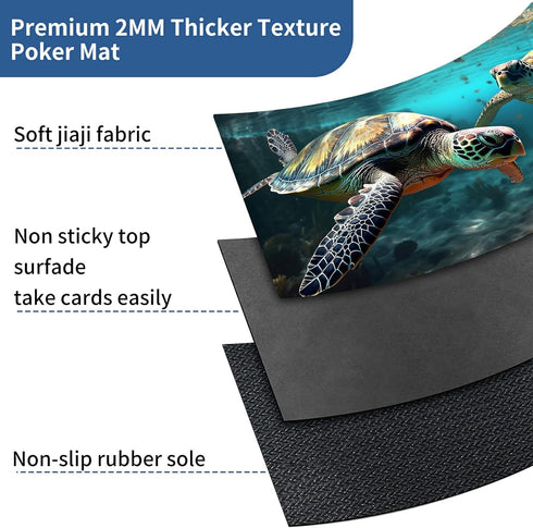 TCG Card Mat Playmat Mouse Pad, 23.6 x 13.8 Inch Game Mat for MTG RPG CCG Trading Card Games, Perfect for Table Mat