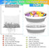 Bath Toy Storage Organizer, Foldable Bath Toy Holder for Bathtub, Removable Base, Bathroom Toy Storage Bin for Kids