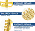 Balacoo 4Pcs Mini Plastic Musical Instrument Dollhouse Model, Gold Trumpet Saxophone Miniature Christmas Tree Decor