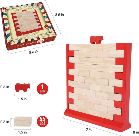 Brick Wall Game - Fun Family Game for Boys and Girls, Perfect for Indoor and Outdoor Parties